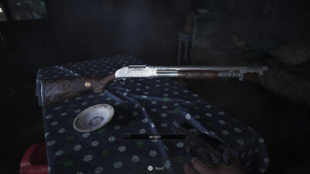 shotgun m1897 resident evil village